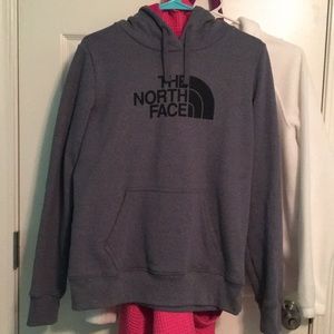 Grey North Face hoodie